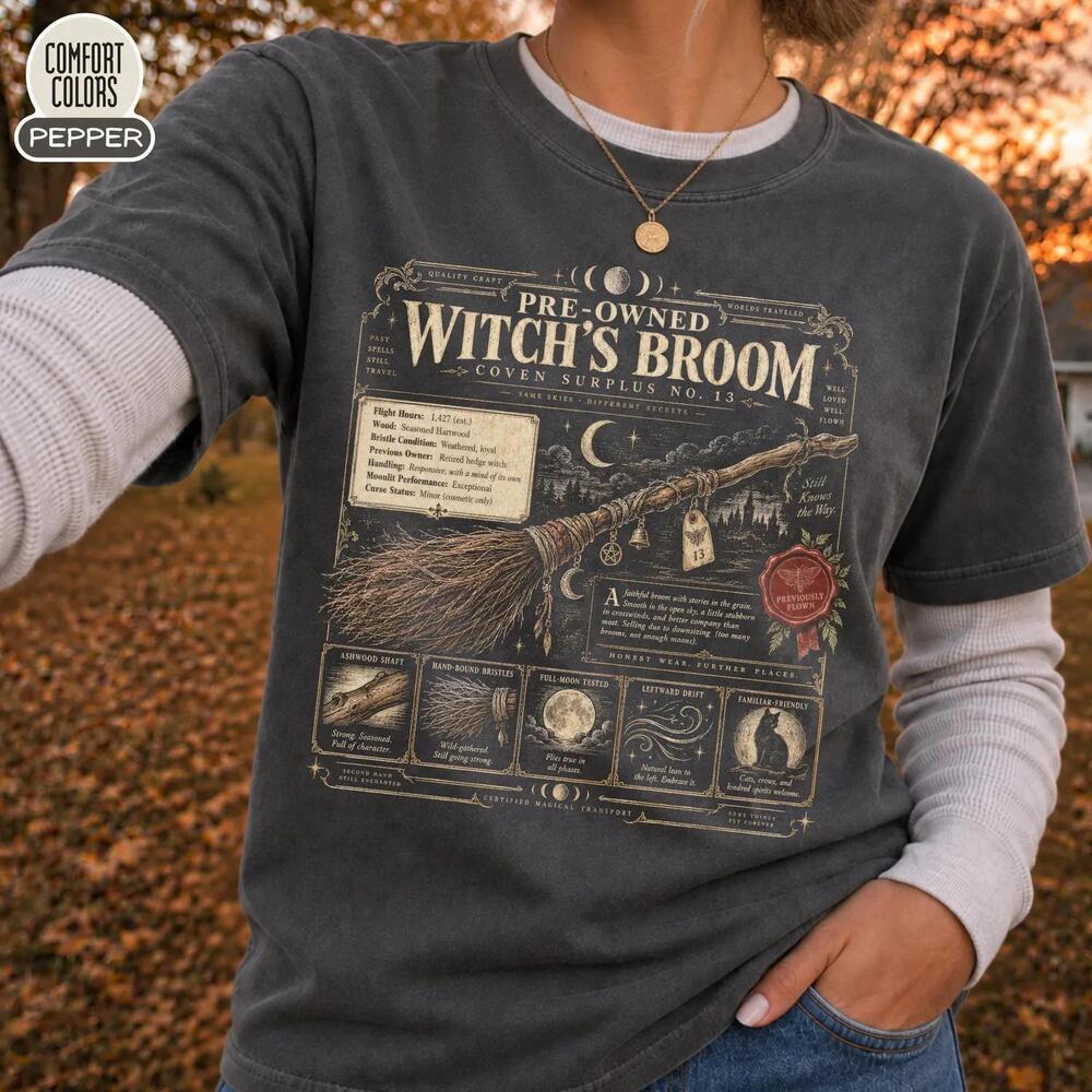 Funny WitchS Broom Shirt Pre-Owned WitchS Broom Tee